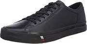 [Tommy Hilfiger] Men's Debossed Logo Leather