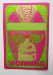 Steve Miller Band Backstage Pass Original 1995 Rock Music Concert Groovy Art