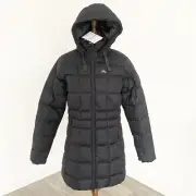 Macpac Womens Aurora Coat 600 Down Fill Mid Length Black Jacket Size 6 New $449