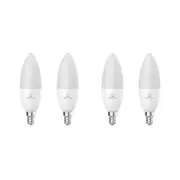 4x Laser 5W E14 Smart White LED Bulb Wireless Enabled Google/Alexa/App Control