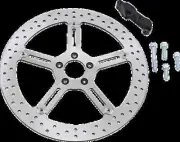 AN Big Brake Floating Rotor Kit 15in Fr Lt Hub Mount Heritage Springer 00-03
