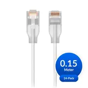 [UACC-Cable-Patch-EL-0.15M-W-24] UniFi Etherlighting Patch Cable, 24 Pack, Indoor, 0.15m