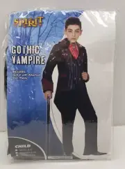 Spirit Halloween Gothic Vampire Kids Child Costume Size Small 4-6 NEW