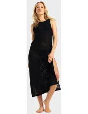 [Roxy] Playa Mood Midi Dress in Black