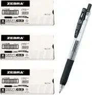 Zebra Sarasa Clip Gel Pen 0.5mm Black Smooth Writing 30-Pack Japan