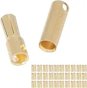 Battery Terminal Connector Gold Plated Brass Battery Cable Ends with CNC Processed for Drone Remote Control Model Electric Vehicle