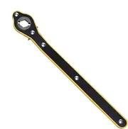 Scissor Jack Lug Wrench – Car Trolley Remover, Curved Handle Tyre Socket Wrench | Labor Saving Car Key with Ratchet and Reverse Adjustment, Lug Wedge