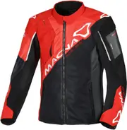 Macna Sigil Motorcycle Textile Jacket, black-red, Size M for Men Black Red