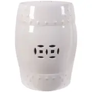DD Design Ceramic Stool in White