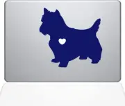 The Decal Guru I Love My Yorkshire Terrier Decal Vinyl Sticker, 13" MacBook Air