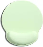 Ergonomic Mouse Pad with Wrist Rest, Comfortable Silicone Non-Slip Computer Pain Relief Gel Mouse Mat with Wrist Support for Gaming, Work, Office, Women & Men (Green, One Size)