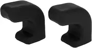 X AUTOHAUX Car Bumper Tow Hook Covers for Jeep Wrangler JK JL Gladiator TJ 2007-2023 Tow Cover Cap Rubber Black 2pcs