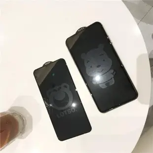 蘋果8plus全屏鋼化膜 全包邊 xsmax卡通可愛iphone6splus保護膜