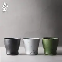 在飛比找蝦皮商城優惠-九土復古粗陶水杯茶杯日式水杯粗陶茶杯手工杯復古杯主人杯家用杯