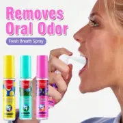 Breath Freshening Spray Lemon Grape Mint Flavor To And Bad Breath Odor 4R2E Q8T7