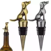 Portable Bottle Stopper Labrador Retriever Metal Wine Stoppers for Kitchen Club