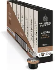 Grinders Crema Caffitaly Coffee Capsules, 80 Pack, Free Shipping AU