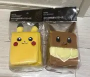 Pokémon Plush Deck Box Case Pikachu Eevee Card Game Center Japan NEW