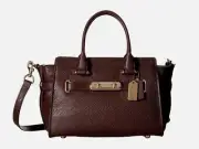 New Coach Women's Swagger 27 Carryall Leather Satchel Bag Variety Colors