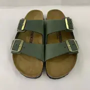Birkenstock New w/ Box Arizona Thyme Nubuck Leather Regular Width - Select Size