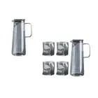 Glass Pitcher 1450ml Multipurpose Iced Tea Pitcher for Office
