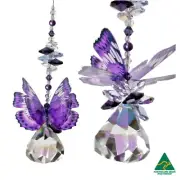 Butterfly crystal suncatcher gift, hanging rainbow suncatchers sun catcher