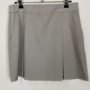 TopShop Pleated Front Mini Skirt with Raw Hem Size 6 (H14)