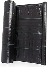PP Woven Weed Control Fabric, for Plant Grass Agricultural Mulch Cloth Greenhouse Weeding Mat Water Permeable Ground Cover (Color : Length-8M, Size : Width-1M)