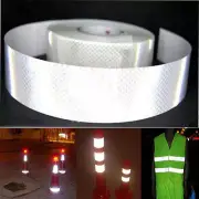 2"X10' Silver White Reflective Safety Conspicuity Tape Film Sticker