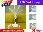 Dimmable Four-Head Touch LED Desk Lamp USB Bedside Study Reading Table Light AU