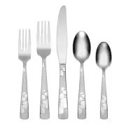 Oneida Quadratic 20 Piece Everyday Flatware, Service for 4, 18/0 Stainless St...