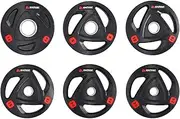 METEOR Olympic Weight Plate - 50mm Hole Rubber Plate Weightlifting Plate Olympic Plate for Dumbbell Barbell Bar