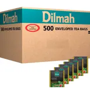 Dilmah Premium Earl Grey Individually Wrapped Tea Ceylon Bags Envelope Packs Box 500