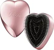 ReFa Heart Brush, Rose Gold Hair Brush, Detangling and Polishing Bristles, Portable Hair Brush