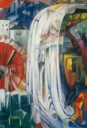 Franz Marc - The Bewitched Mill Giclee Fine Art Print on Canvas Wall Decor 36"