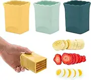 3PCS Strawberry Slicer - Cup Slicer - Cup Fruit Slicer - Cup Slicer Handheld - 2023 New Mini Fruit Slicer Cup - Stainless Steel Strawberry Slicer