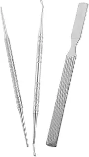 NOLITOY Beauty Tools Kit 3-piece Manicure Set Nail Clippers Cuticle Nipper File Perfect for Home On-the-go