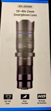Apexel APL-JS2040X Zoom Smartphone Lens With Accessories and Tripod