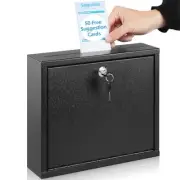 Kyodoled Suggestion Box with Lock Wall Mounted,Mail Box, Key Drop Box Cards,
