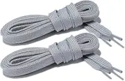 [Curtual] Wide Flat Athletic Shoelaces with Wide Shoelaces Flat Shoe Laces [2 Pairs] [6 Color][8 Size] for Sneakers and Shoes