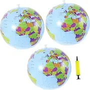 BRIGHTFUFU 1 Set Inflatable and Foldable World Globe for Learning Teaching Tool for Home School and Pool Parties Unique Present with Exquisite Packaging