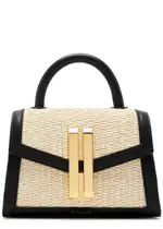 Demellier The Nano Montreal Raffia and Leather Cross-body bag - Natural ONE SIZE