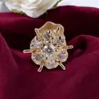 Classy 0.08 TCW Round Brilliant Cut Natural Diamonds Nose Stud 18K Yellow Gold