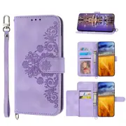 MCC For Samsung Galaxy S23+ Plus Wallet Case Cover Extra Card Slots w/ Strap S916 [Purple]
