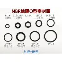 在飛比找蝦皮購物優惠-NBR O環 O-ring 3mm~4.1mm各規格外徑 *