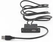 Leloco Embedded Charging Port USB-C (5 V/2.4 A) - Hidden Charging Station 1.8 m for DIY Table, Bedside Table, Office, Sofa and Living Area