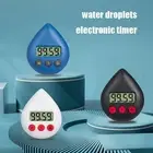 Digital Timer With Alarm & Suction Cup Energy Saver Waterproof 5.9x7.5x1.6cm