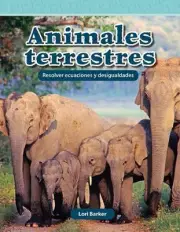 Animales terrestres: Resolver ecuaciones y desigualdades by Lori Barker Paperbac