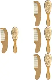 Abaodam 4 Sets Wool Brush Set Hair Comb Hair Comb Hair Care Supplies Hair Brush Suits Newborns Hair Kit Combs Wool Hair Brush for Beech