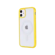 Veloreo Iphone 15 Pro Yellow Tpu Magsafe Compatible Shockproof Cover Case
